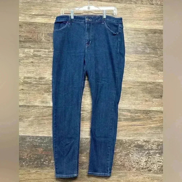 Old Navy Women's High Rise Skinny Dark Blue Jeans - Picture 1 of 5